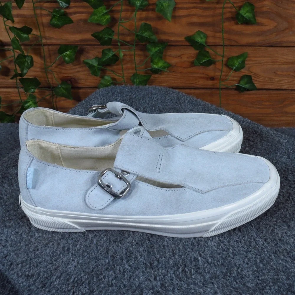 Vans LX Mary Jane 93 Women Shoe Size 9 Lifestyle Spa Blue Suede Buckle Sneaker